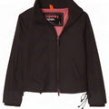 Superdry Damen Regenjacke UK 16 Large Schwarz Nylon