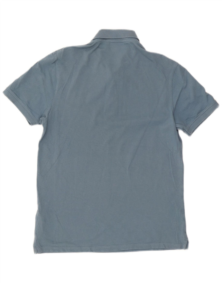 Lyle & Scott Herren-Poloshirt aus mittelblauer Baumwolle