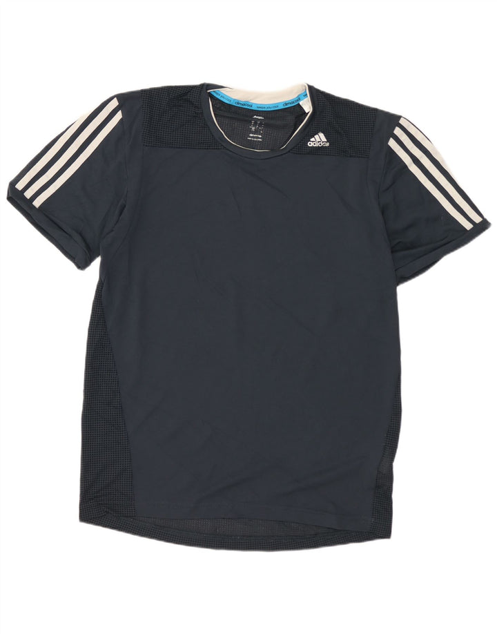 Adidas Herren Climacool T-Shirt Top Small Marineblau Polyester