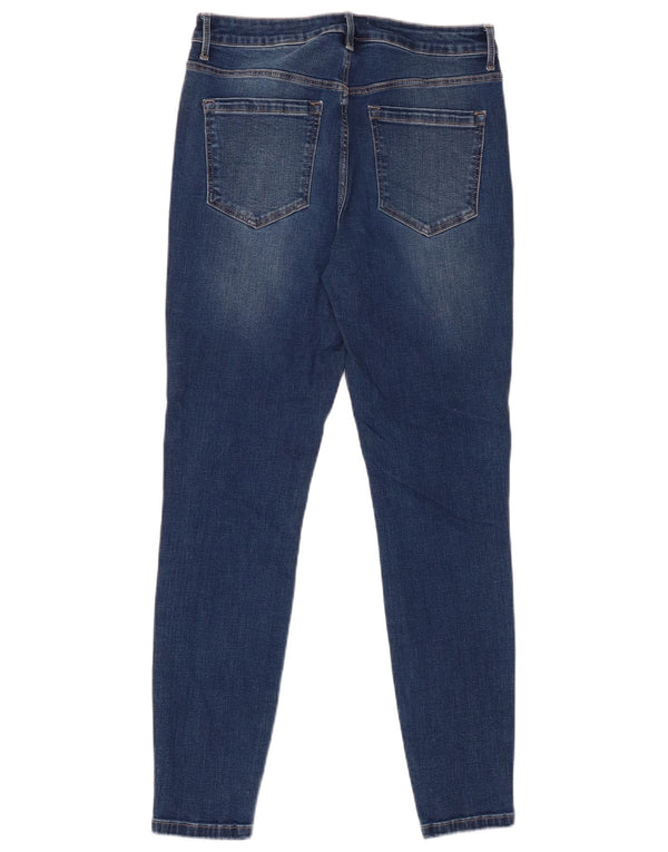Jack Wills Damen Aimie Mid Rise Skinny Jeans W30 L28 Blaue Baumwolle