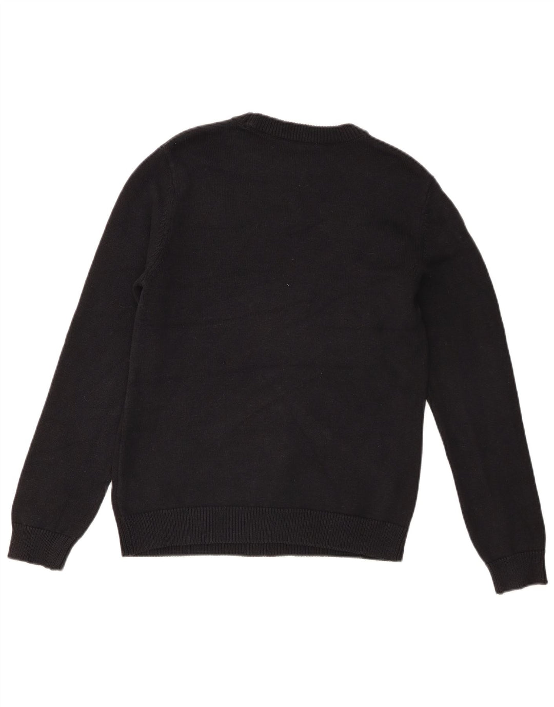 Marks & Spencer Jungen-Pullover mit grafischem Rundhalsausschnitt, 13–14 Jahre, Schwarz