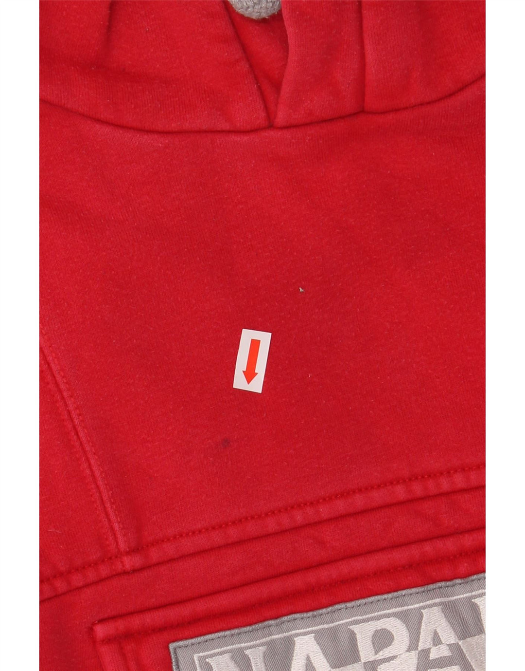 NAPAPIJRI Herren-Kapuzenpullover mit Grafik, mittelrote Baumwolle