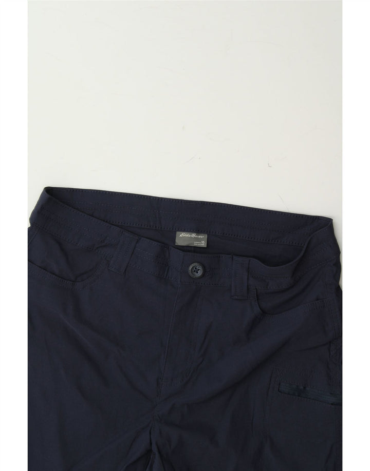 EDDIE BAUER Womens Cargo Shorts US 10 Large W32 Navy Blue Cotton Vintage Eddie Bauer and Second-Hand Eddie Bauer from Messina Hembry 