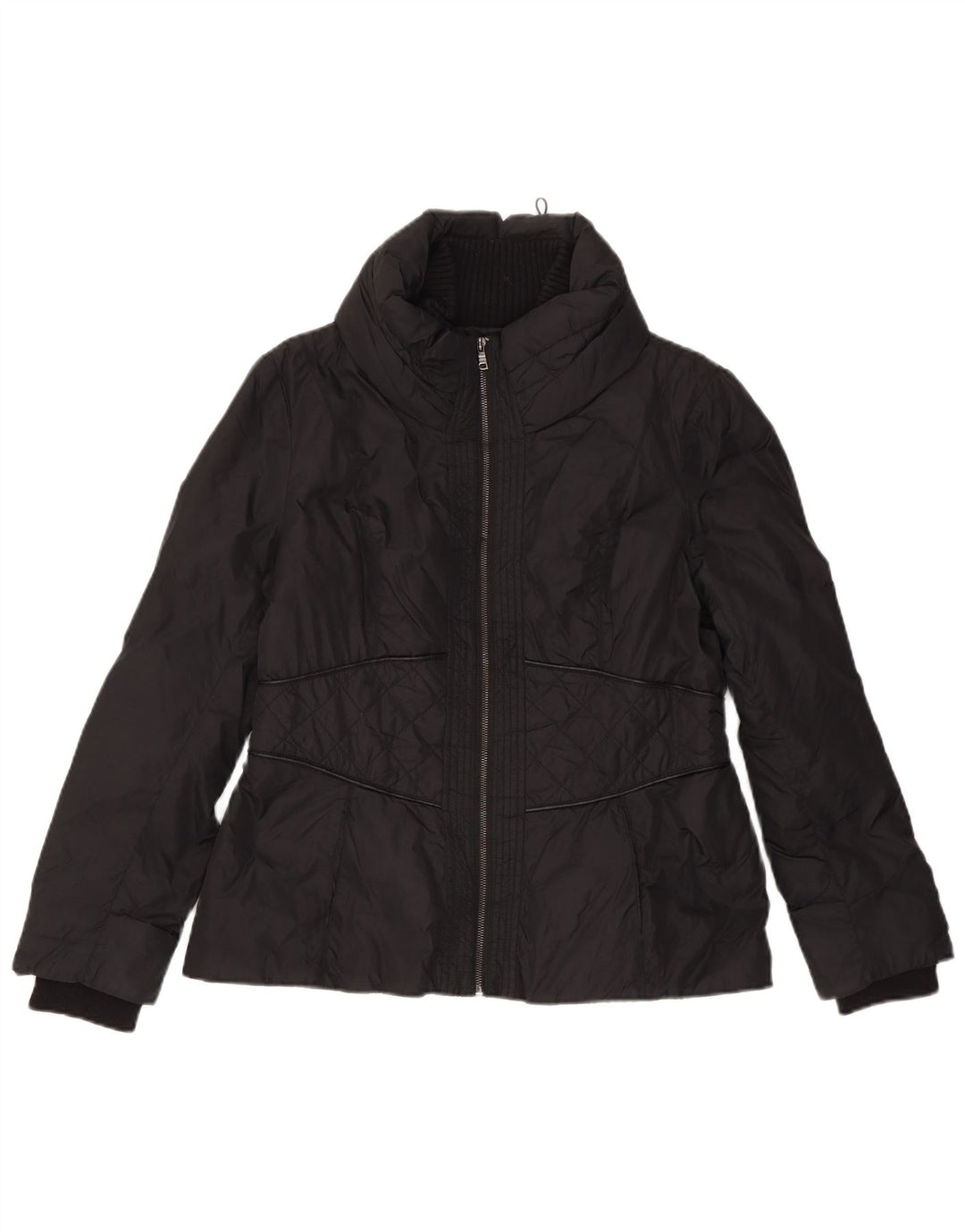 Zara Damen Steppjacke UK 18 XL Schwarz Polyester