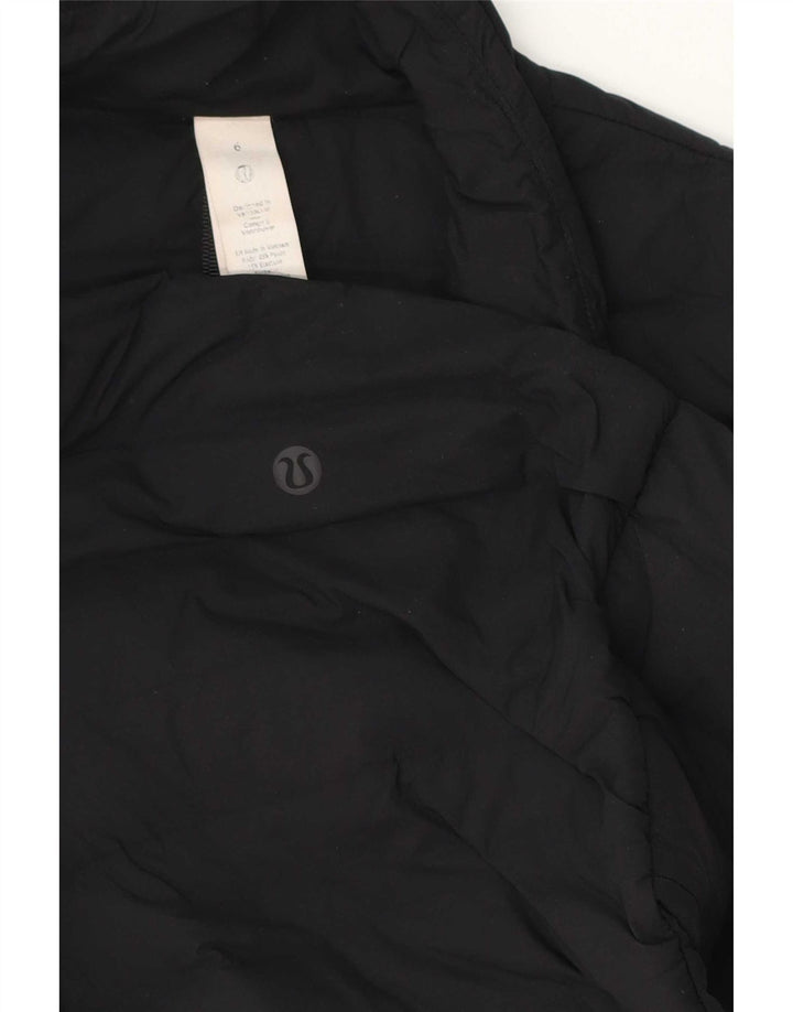 Lululemon Damen Wattierte Weste US 6 Medium Schwarz Polyester