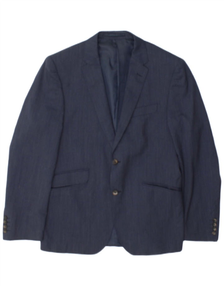 Marks & Spencer Herren-Blazer mit maßgeschneiderter Passform, Gr. 40, Mittelmarineblau