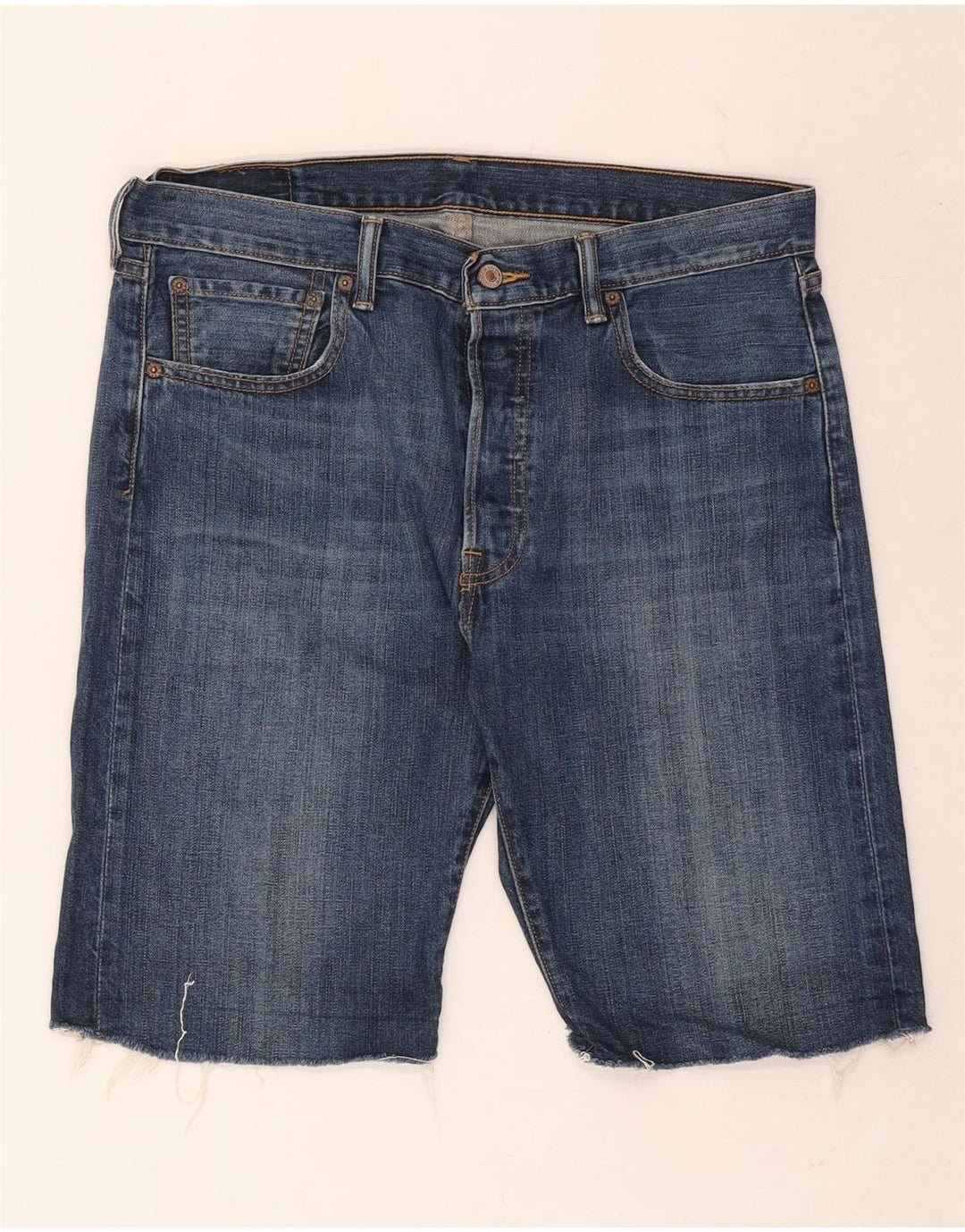Levi's Herren 501 Denim Shorts W34 Große blaue Baumwolle