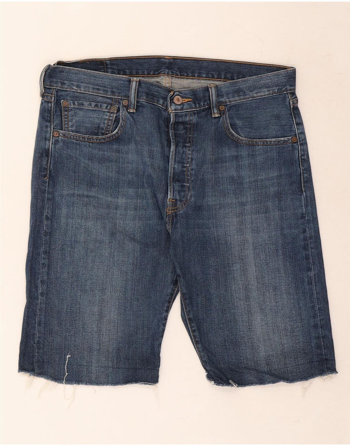 Levi's Herren 501 Denim Shorts W34 Große blaue Baumwolle