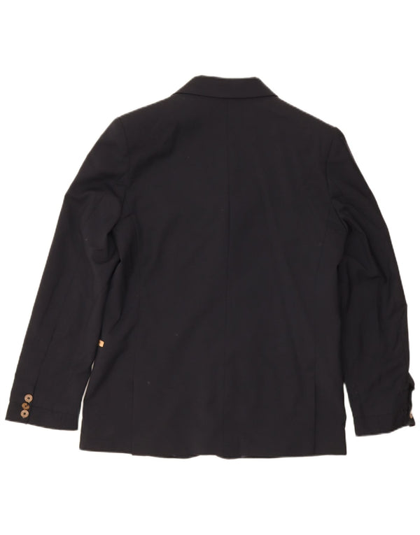 ALVIERO MARTINI Jungen-Blazerjacke mit 3 Knöpfen, 13–14 Jahre, XL, Marineblau