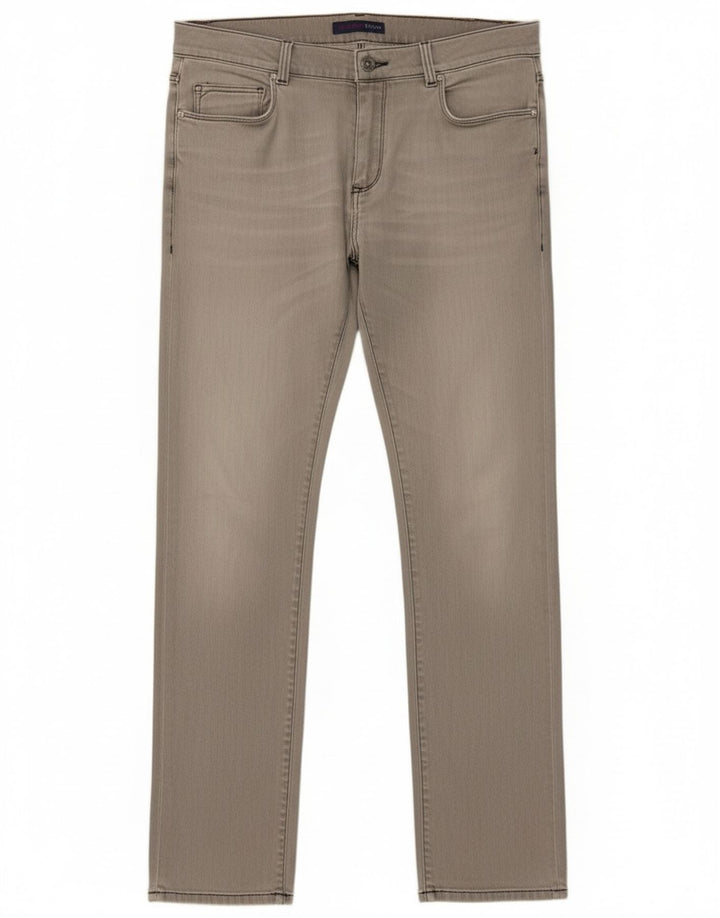Trussardi Herren Slim Jeans W31 L33 Graue Baumwolle