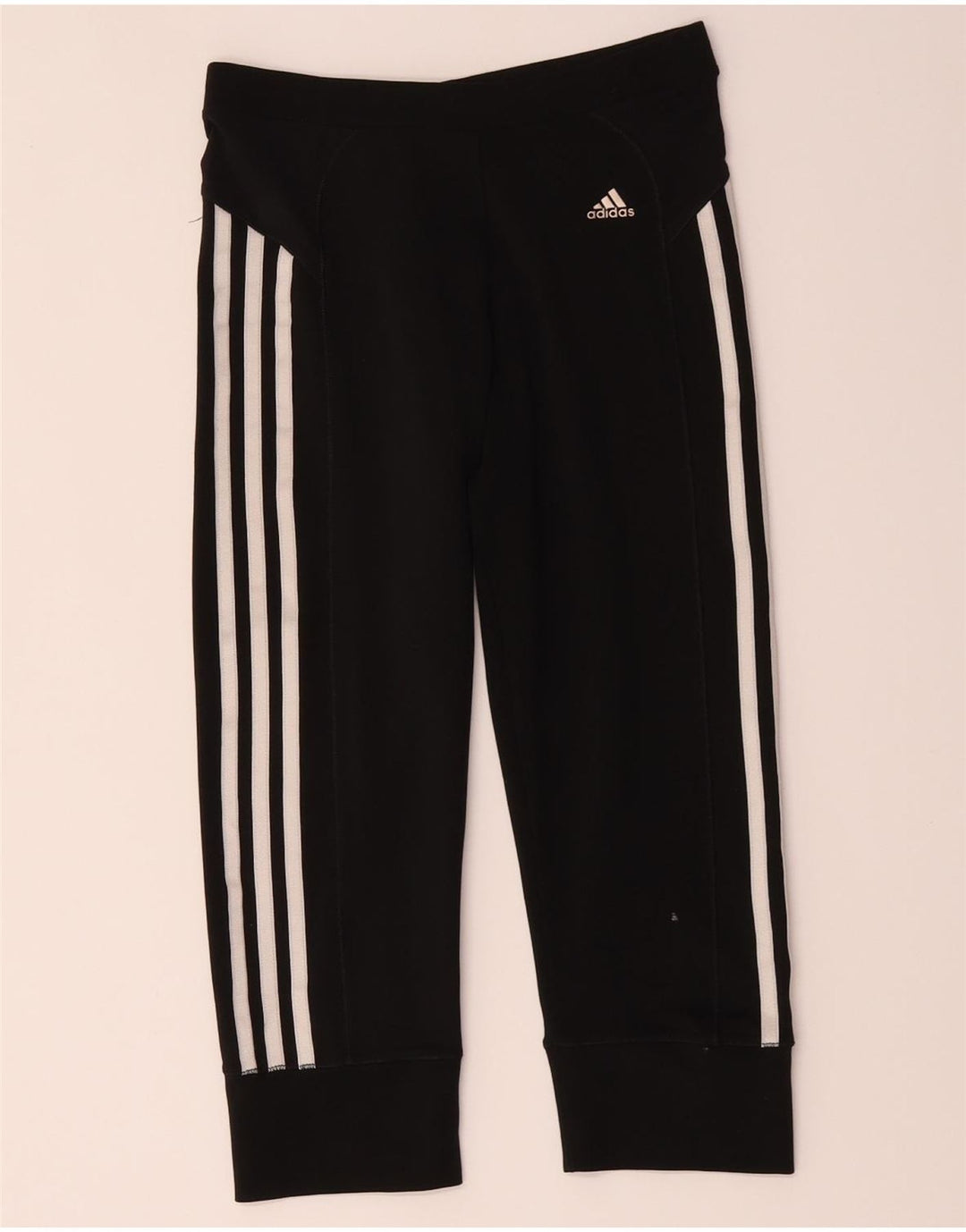 Adidas Damen Climacool Capri Leggings UK 10 Small Schwarz Polyester