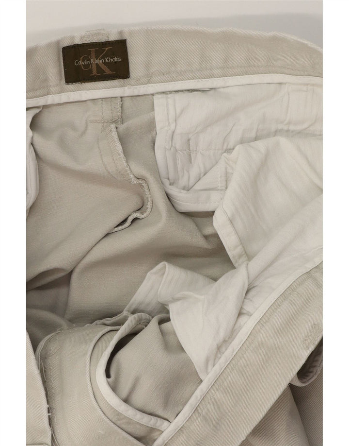 Calvin Klein Herren Bootcut Chino Hose W34 L32 Beige