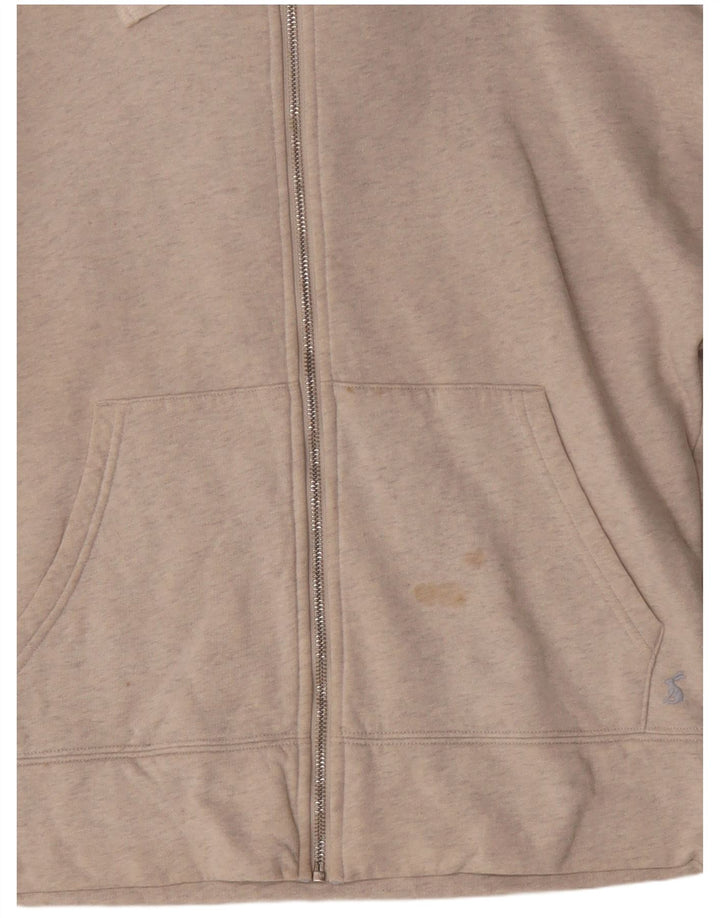 Joules Damen-Pullover mit Kapuze, übergroß, mit Reißverschluss, Gr. 10, Größe S, Beige, Polyester