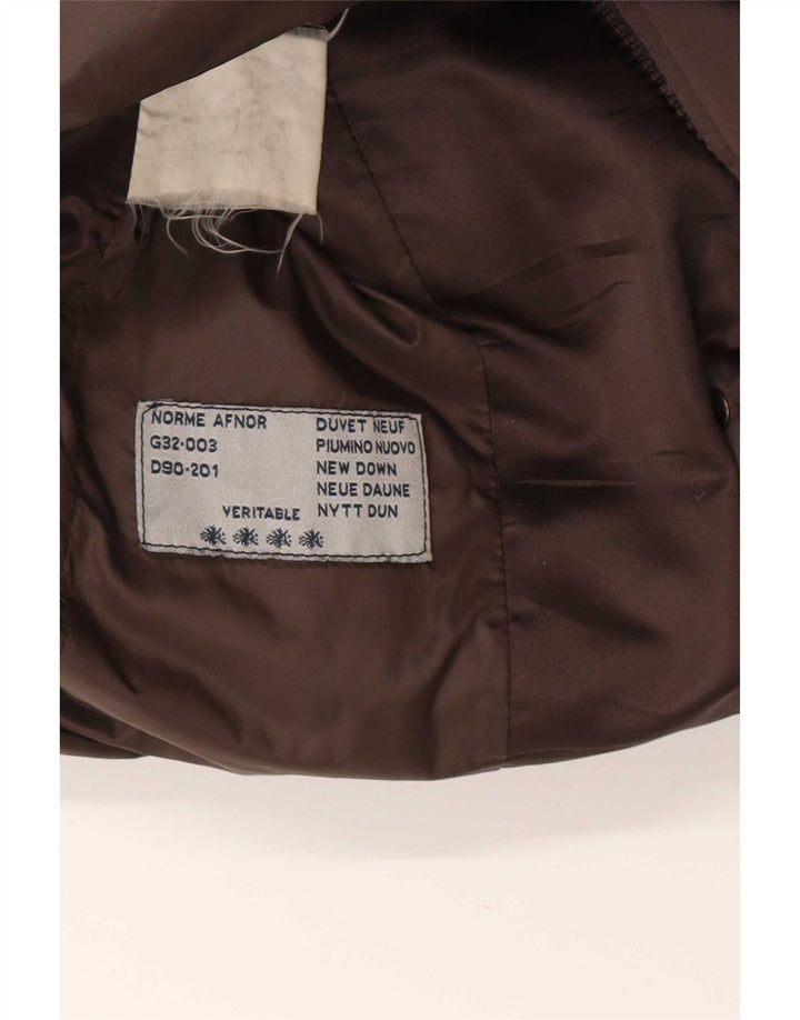 Moncler Damen gepolsterter Mantel Größe 3 Large Braun