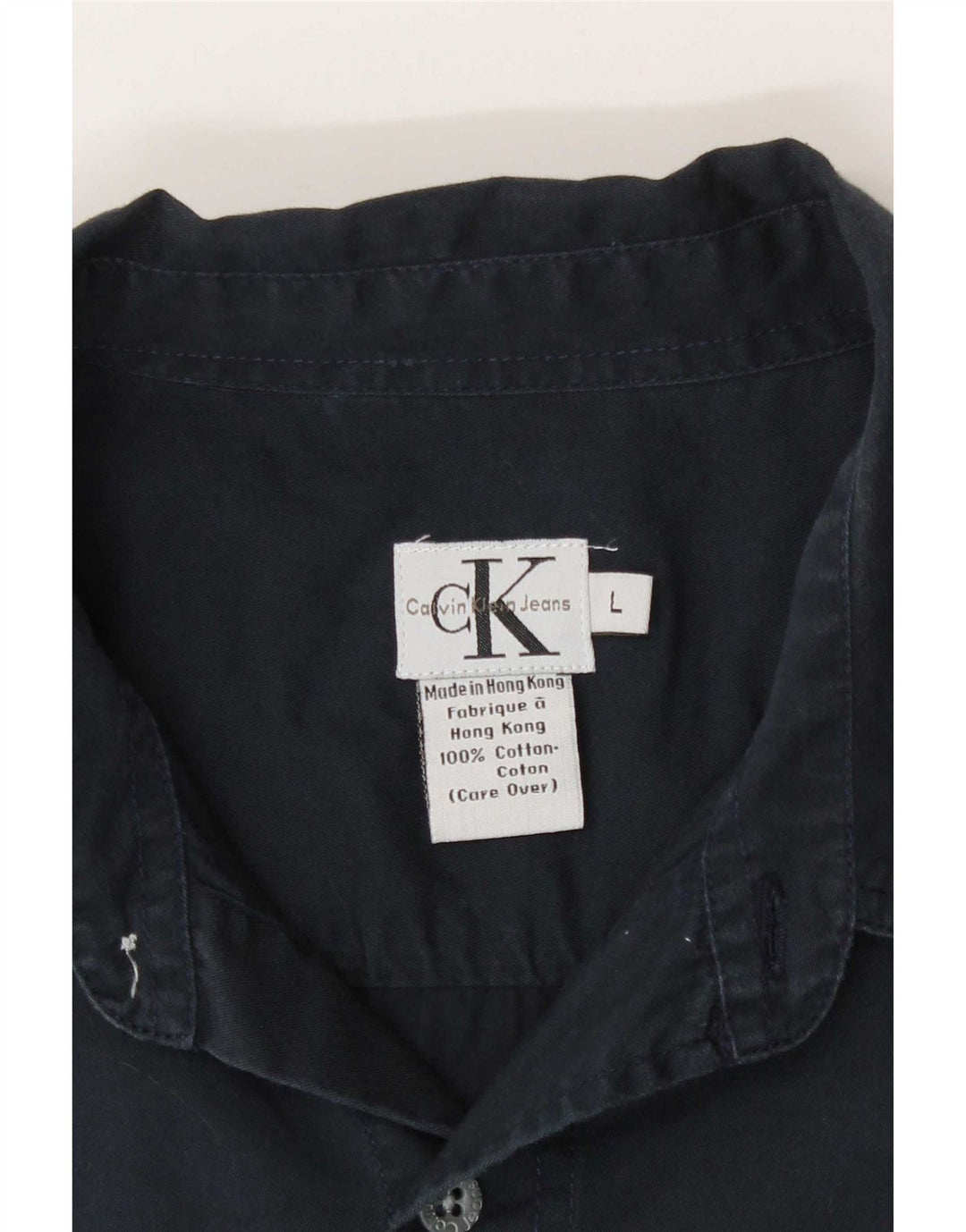 Calvin Klein Jeans Herren-Hemd, groß, marineblau, Baumwolle