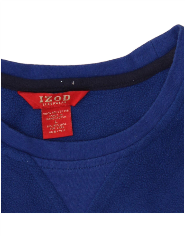 Izod Herren-Fleecepullover, groß, blau, Polyester