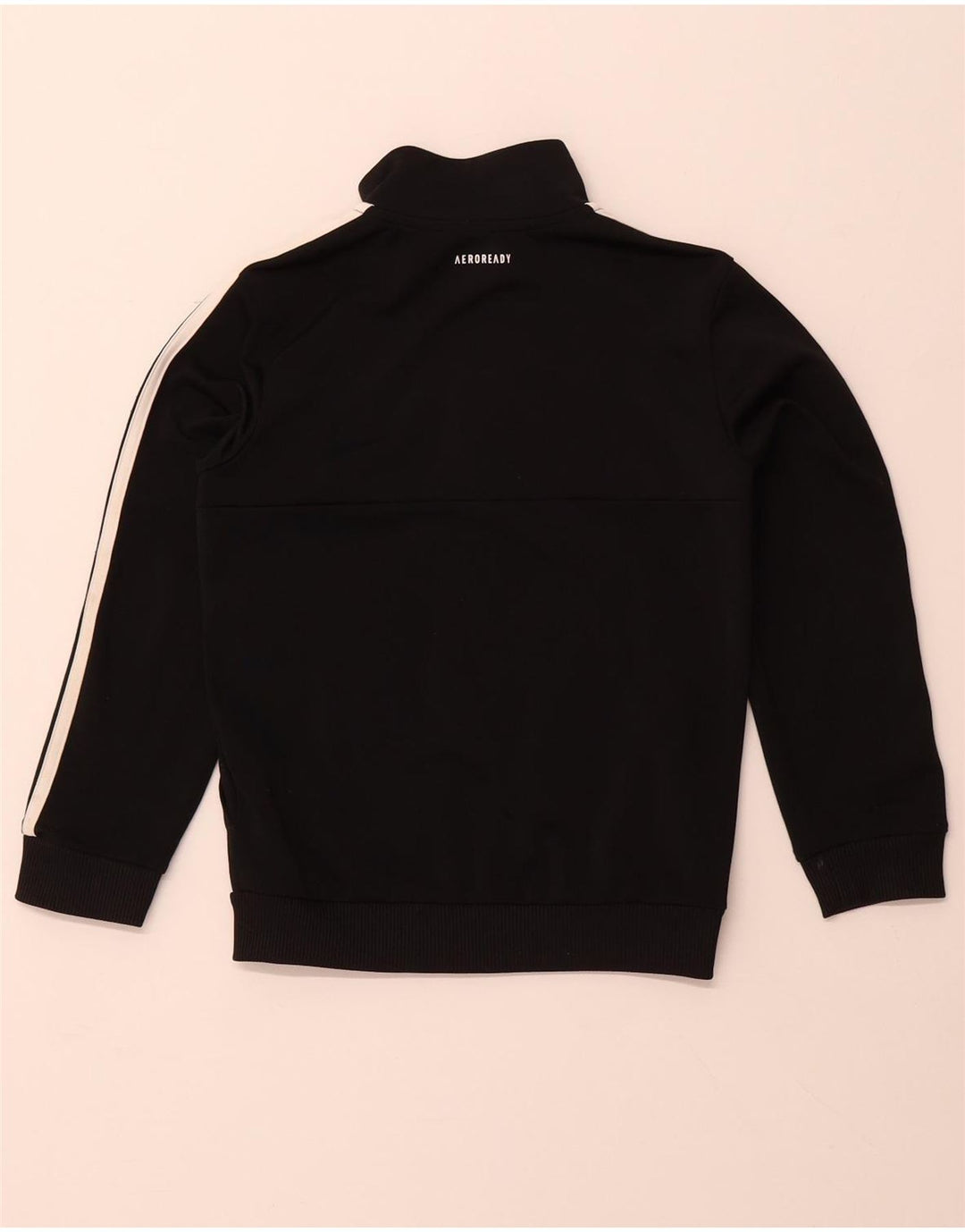 ADIDAS Aeroready-Trainingsanzug für Jungen, Top-Jacke, 7–8 Jahre, schwarzes Polyester