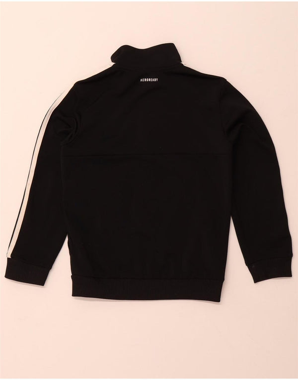 ADIDAS Aeroready-Trainingsanzug für Jungen, Top-Jacke, 7–8 Jahre, schwarzes Polyester