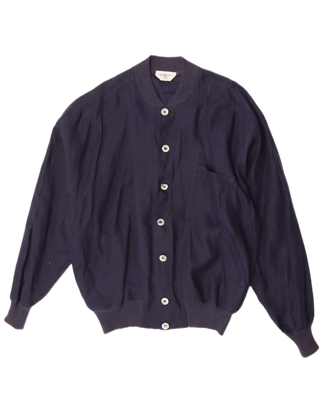 Avon Celli Herren-Bomberjacke mit lockerer Passform, IT 46, Größe S, marineblaues Leinen