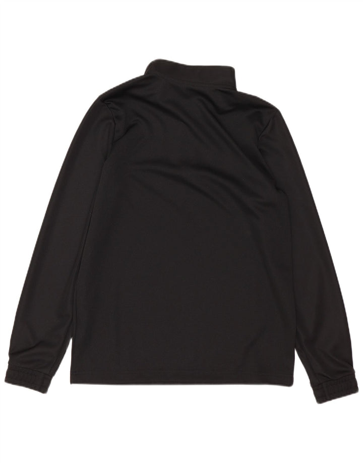 Adidas Jungen Aeroready Zip Neck Pullover Trainingsanzug Top 11-12 Jahre Schwarz
