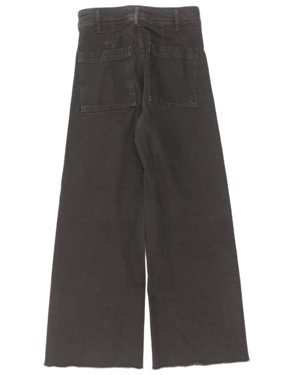 Zara Damen The Marine Straight Jeans EU 36 XS W26 L27 Schwarz