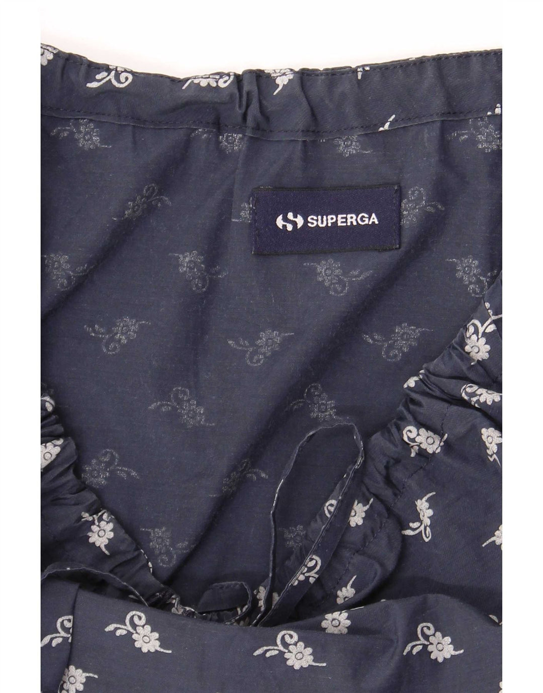 Schulterfreies Damenkleid von Superga, Größe S, Marineblau