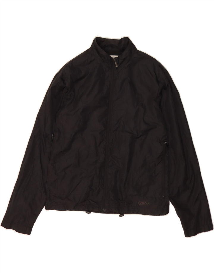 FILA Womens Tracksuit Top Jacket UK 10 Small Black Polyamide Vintage Fila and Second-Hand Fila from Messina Hembry 