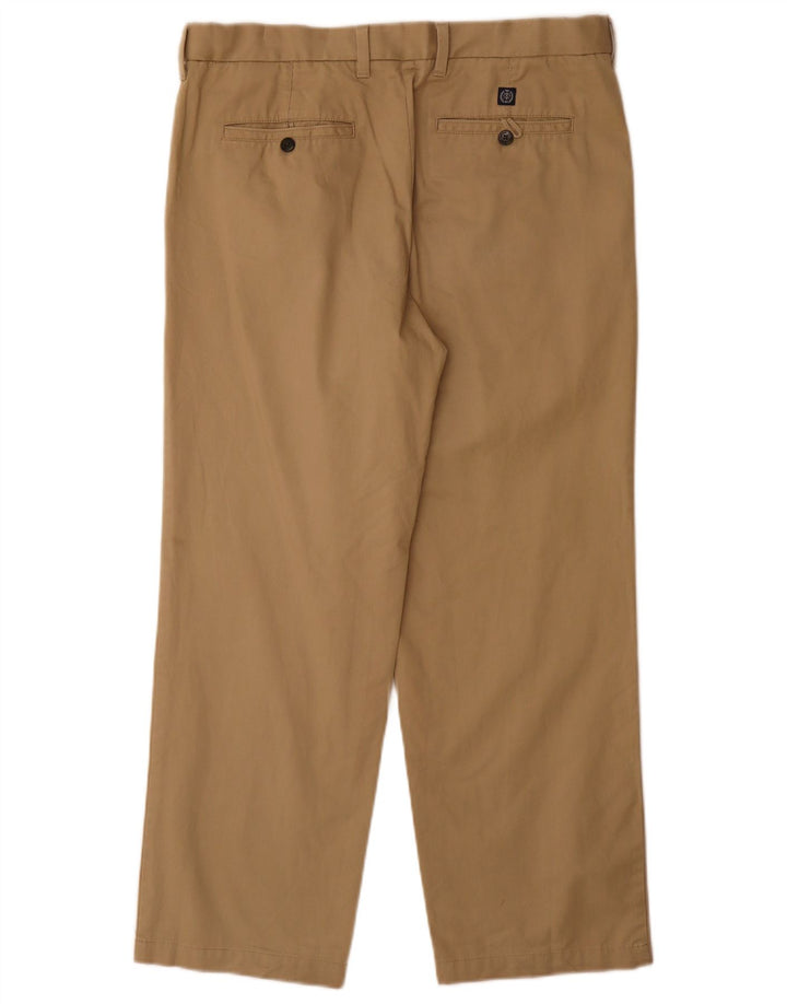 Marks & Spencer Herren Blue Harbor Regular Fit Chinohose W34 L29 Beige