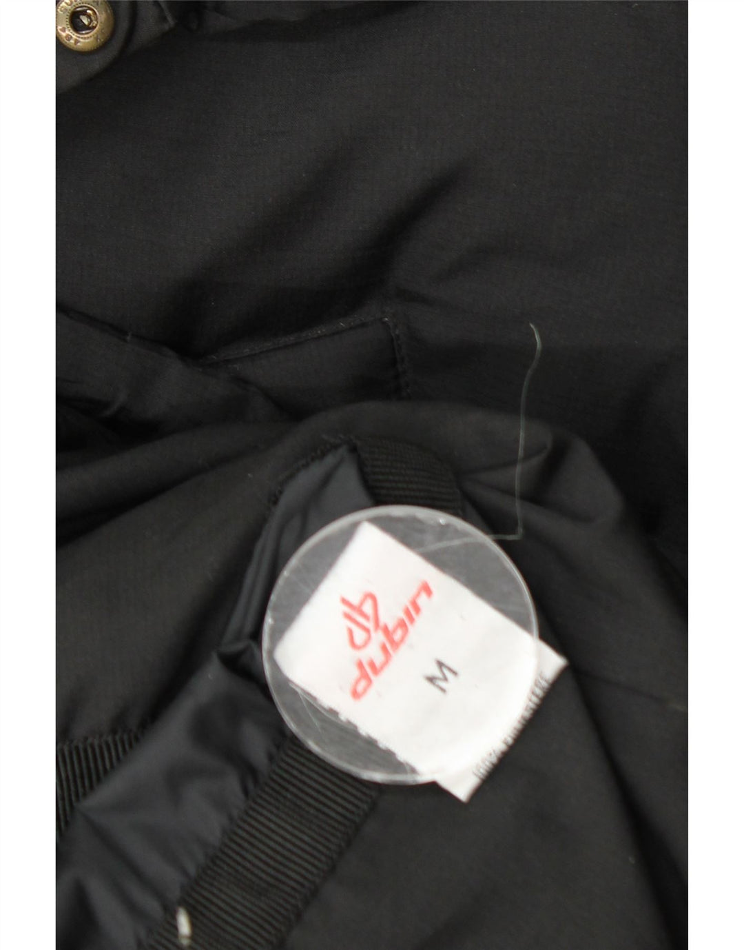 Dubin wattierte Herrenjacke mit Kapuze, UK 38, Mittelschwarz, Polyester
