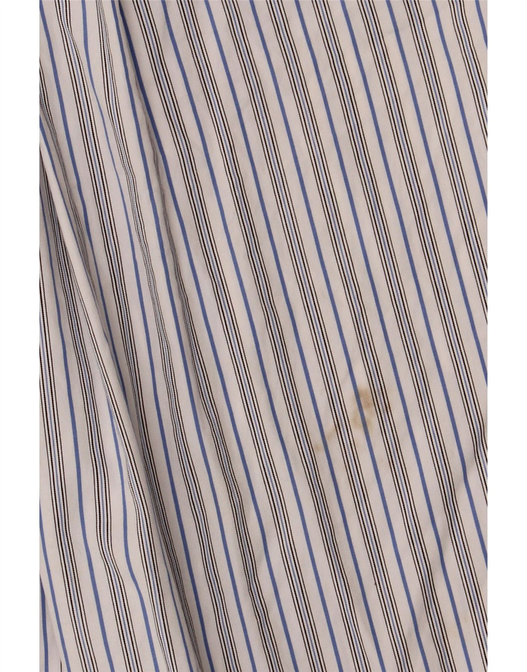 Ralph Lauren Herrenhemd, Größe 14, klein, weiß gestreift, Baumwolle