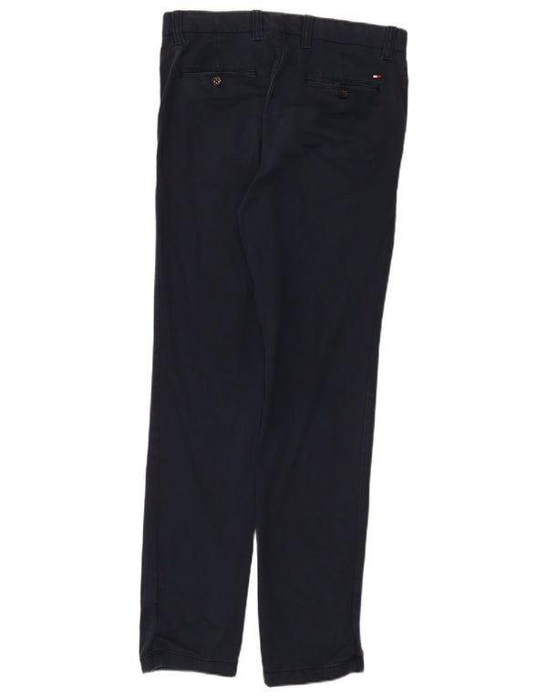 Tommy Hilfiger Slim Chino-Hose für Herren, W31, L32, marineblaue Baumwolle