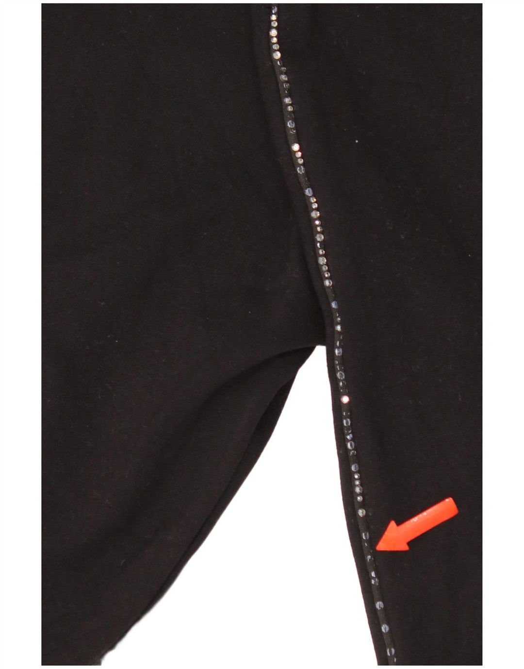Marks & Spencer Damen Crop Leggings UK 8 Small Schwarze Viskose