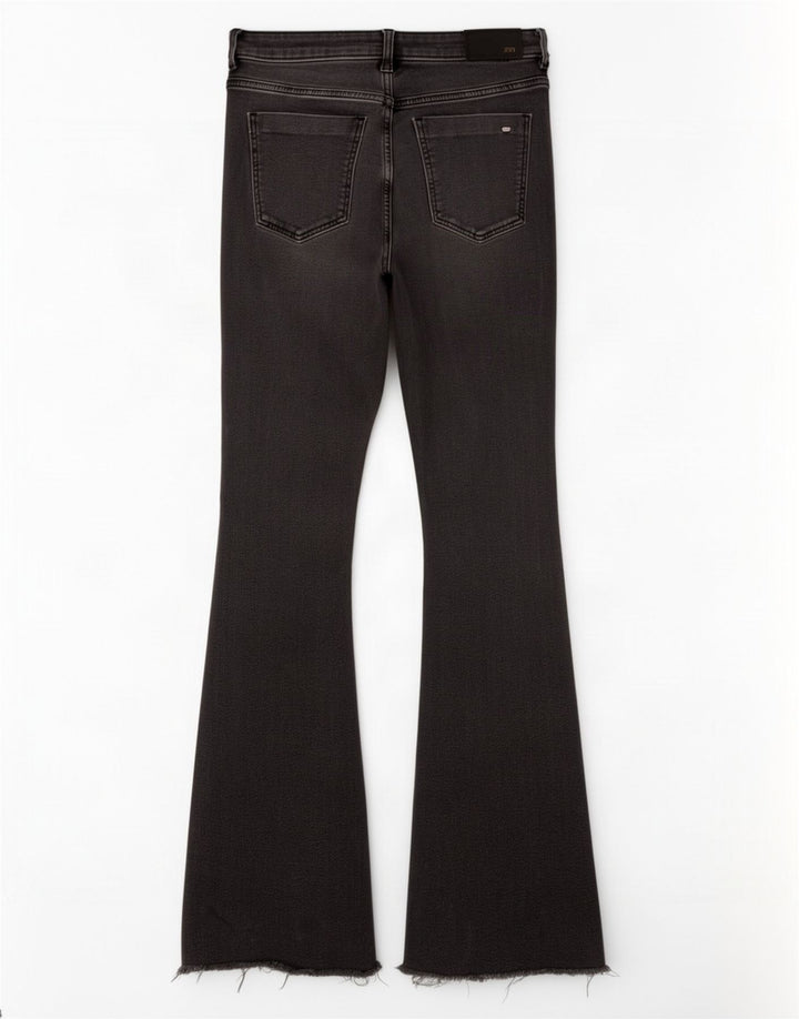 Zara Damen Schlagjeans EU 40 Medium W30 L34 Schwarze Baumwolle