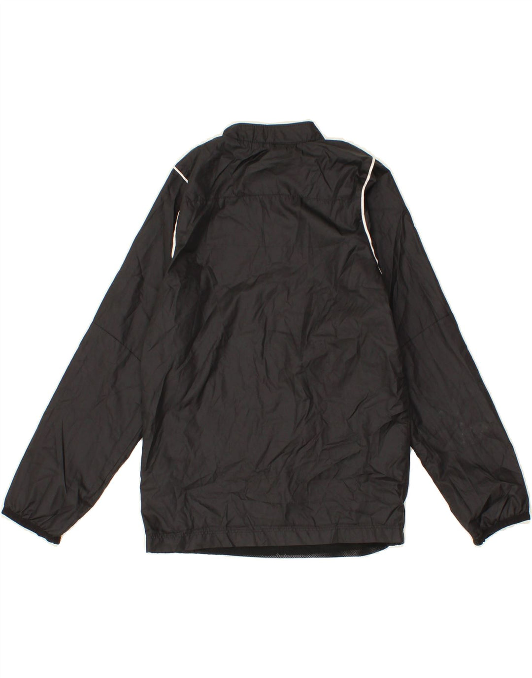 NIKE Boys Graphic Rain Jacket 8-9 Years Small  Black Polyester Vintage Nike and Second-Hand Nike from Messina Hembry 