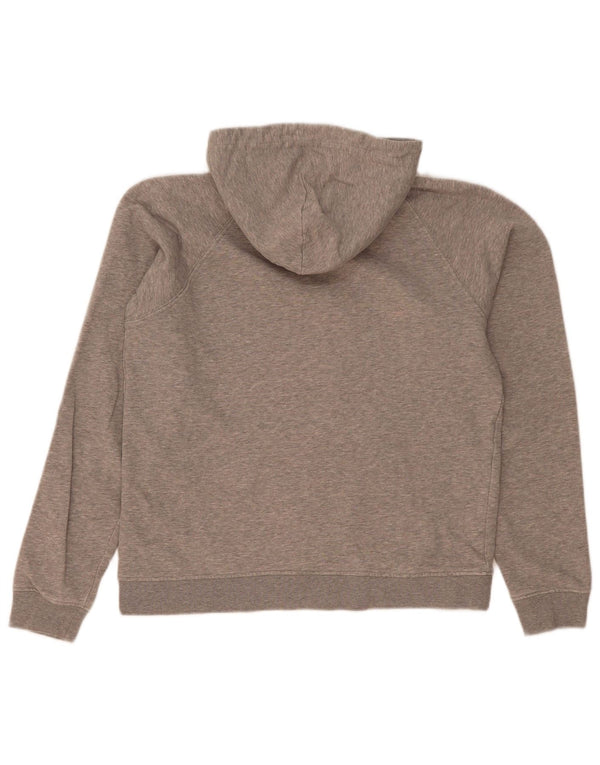 Champion Womens Graphic Hoodie Pullover UK 14 Mittelgraue Baumwolle