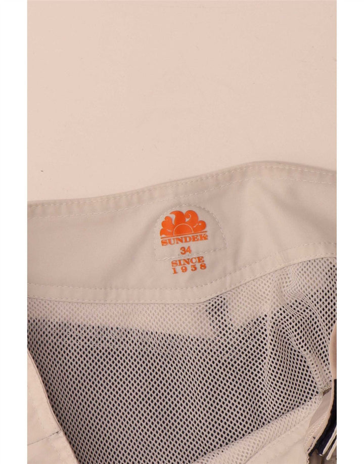 Sundek Herren-Badeshorts mit Grafik, groß, Marineblau, Farbblock