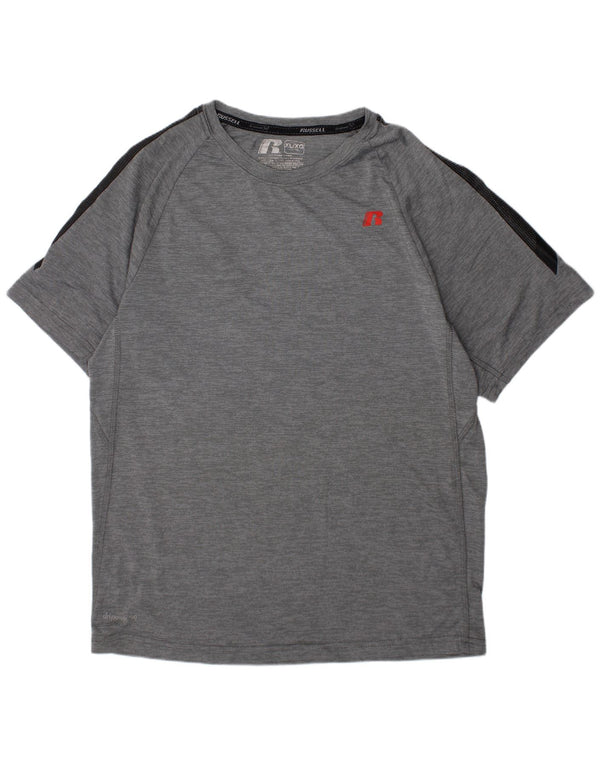 RUSSELL ATHLETIC Jungen Dri-Power T-Shirt Top 14-15 Jahre XL Grau