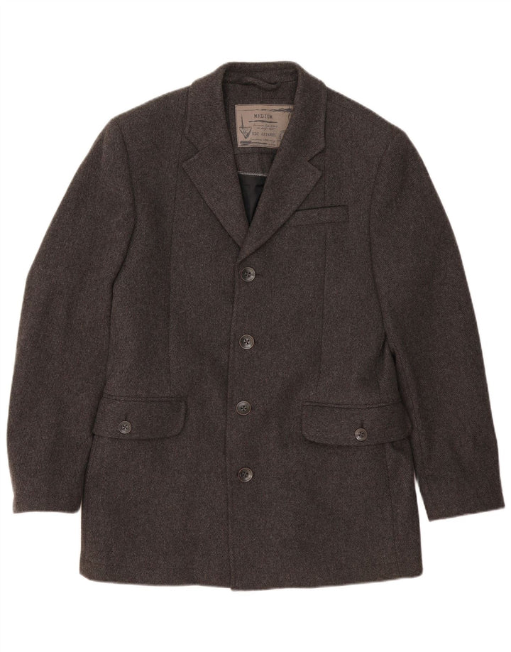 EDC Herren-Blazer mit 4 Knöpfen, UK 38, mittelgraue Wolle