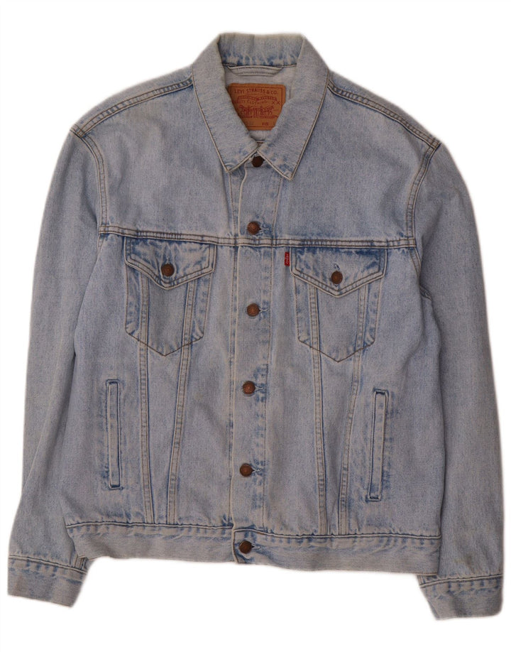 Levi's Herren Jeansjacke UK 40 Large Blau Baumwolle