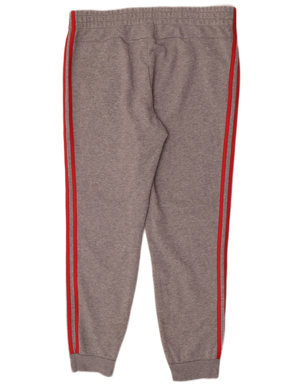 Adidas Damen Trainingshose Jogger UK 18 XL Grau Baumwolle
