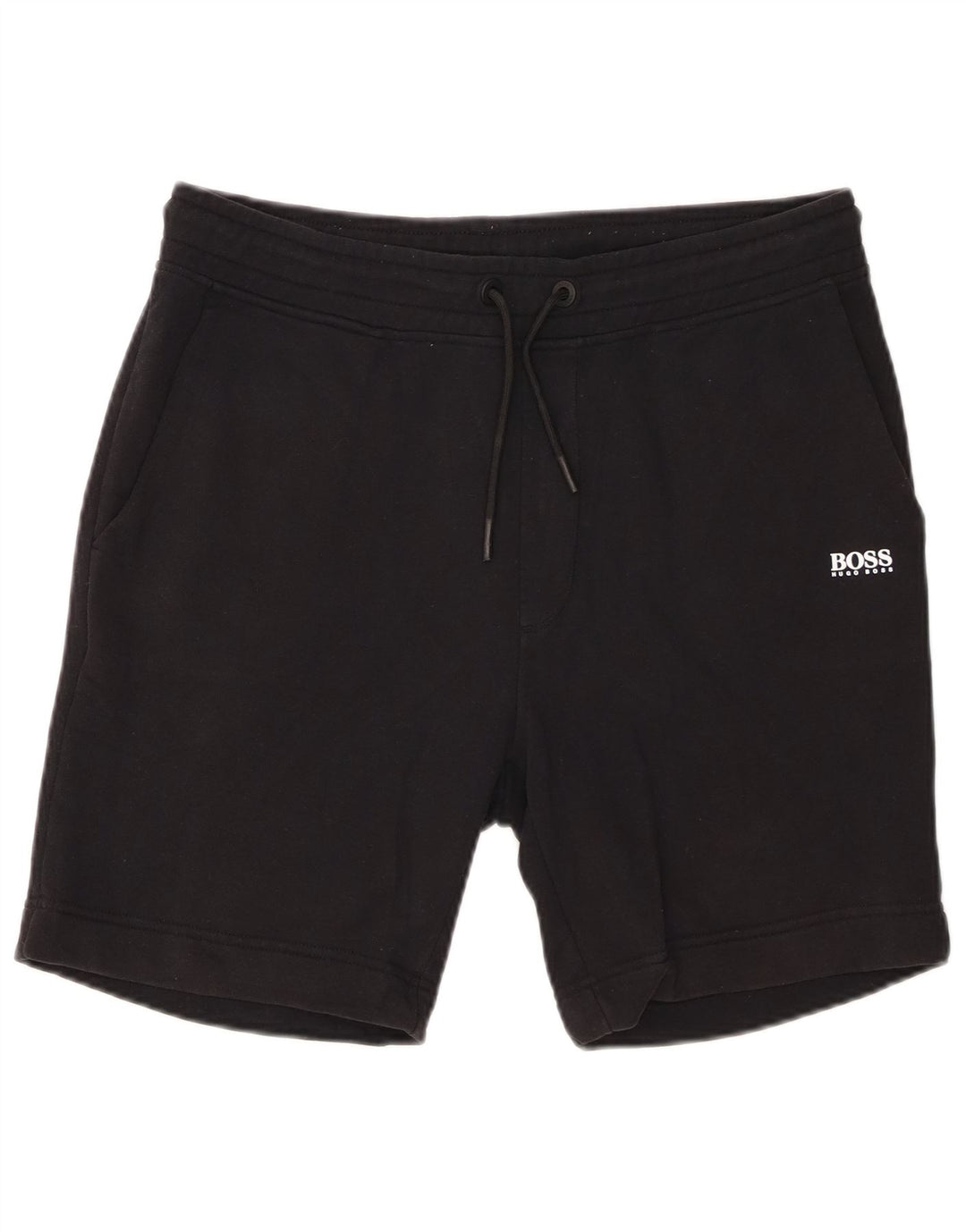 Hugo Boss Herren-Sportshorts, große schwarze Baumwolle