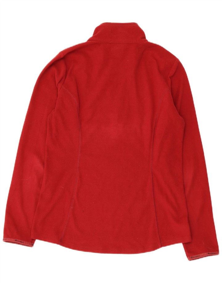 Champion Damen-Fleecepullover mit Reißverschluss, UK 10, Größe S, Rot