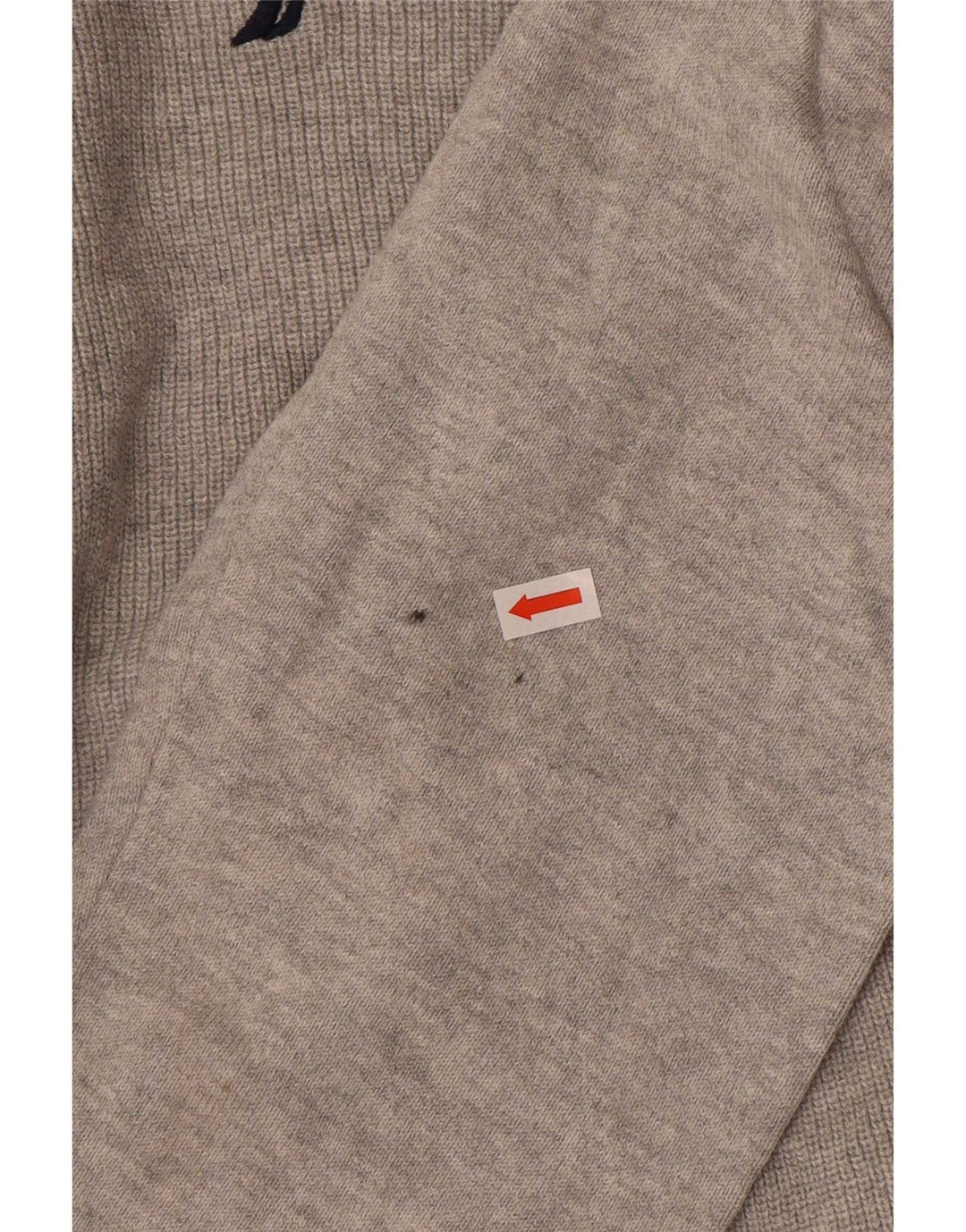 Nautica Herren-Pullover mit Reißverschluss am Hals, große graue Baumwolle