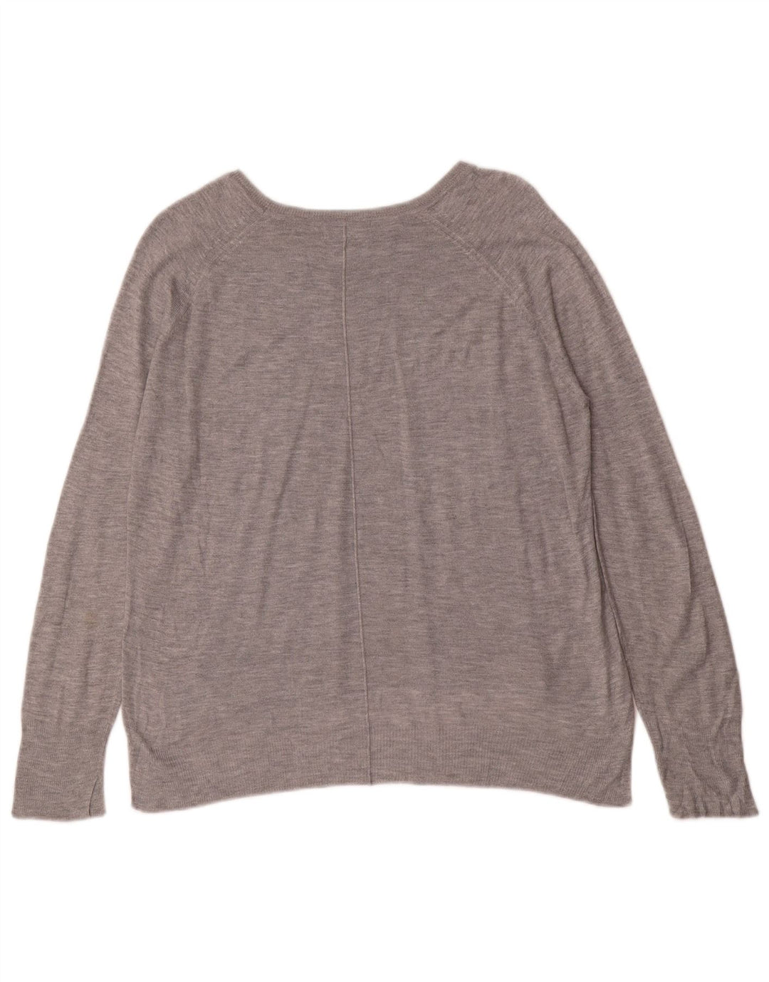 Zara Damen-Pullover mit U-Boot-Ausschnitt, Gr. 14, Mittelgrau