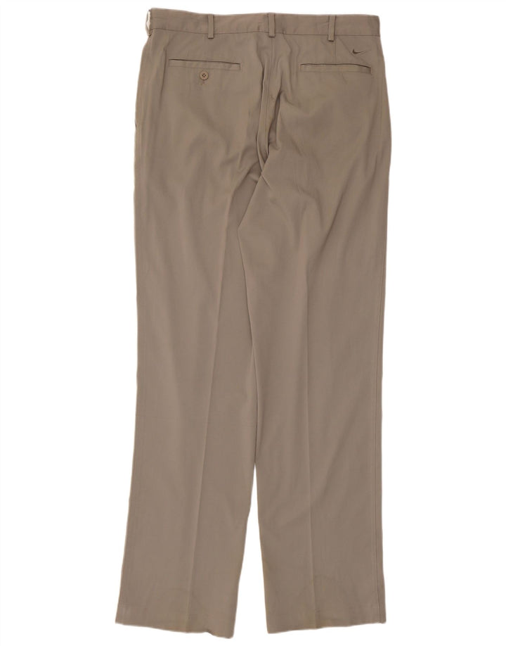 Nike Herren Straight Chino Hose W32 L34 Graues Polyester