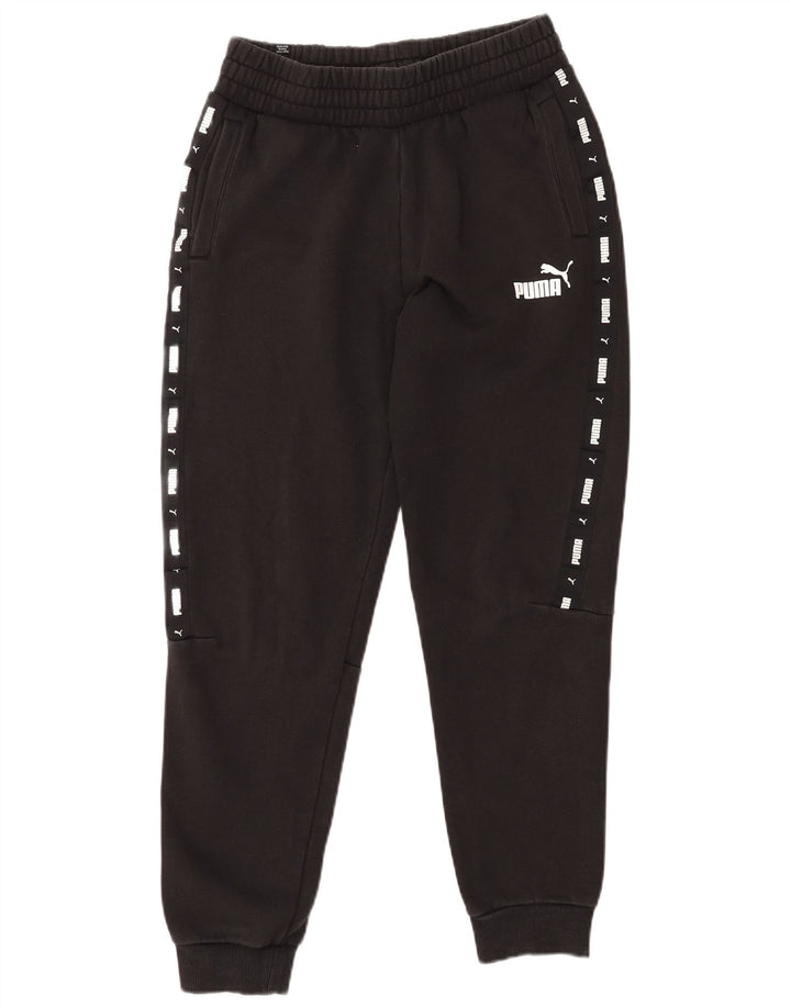 PUMA Herren-Trainingsanzug mit Grafik, mittelschwarz, Baumwolle