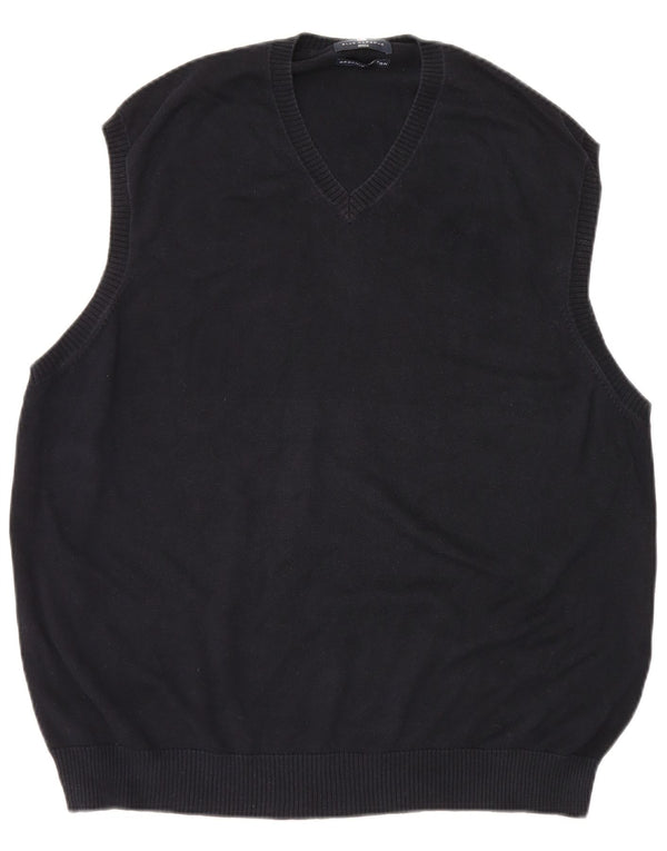 Marks & Spencer Herren Blue Harbour Weste Tanktop 2XL Marine Baumwolle