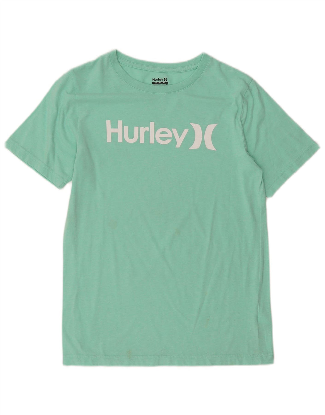 HURLEY Grafik-T-Shirt für Jungen, 13–14 Jahre, XL, grüne Baumwolle