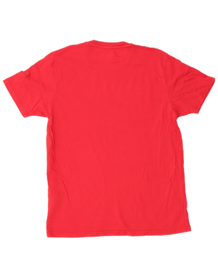 Alpha Industries Herren T-Shirt Top Mittelrote Baumwolle