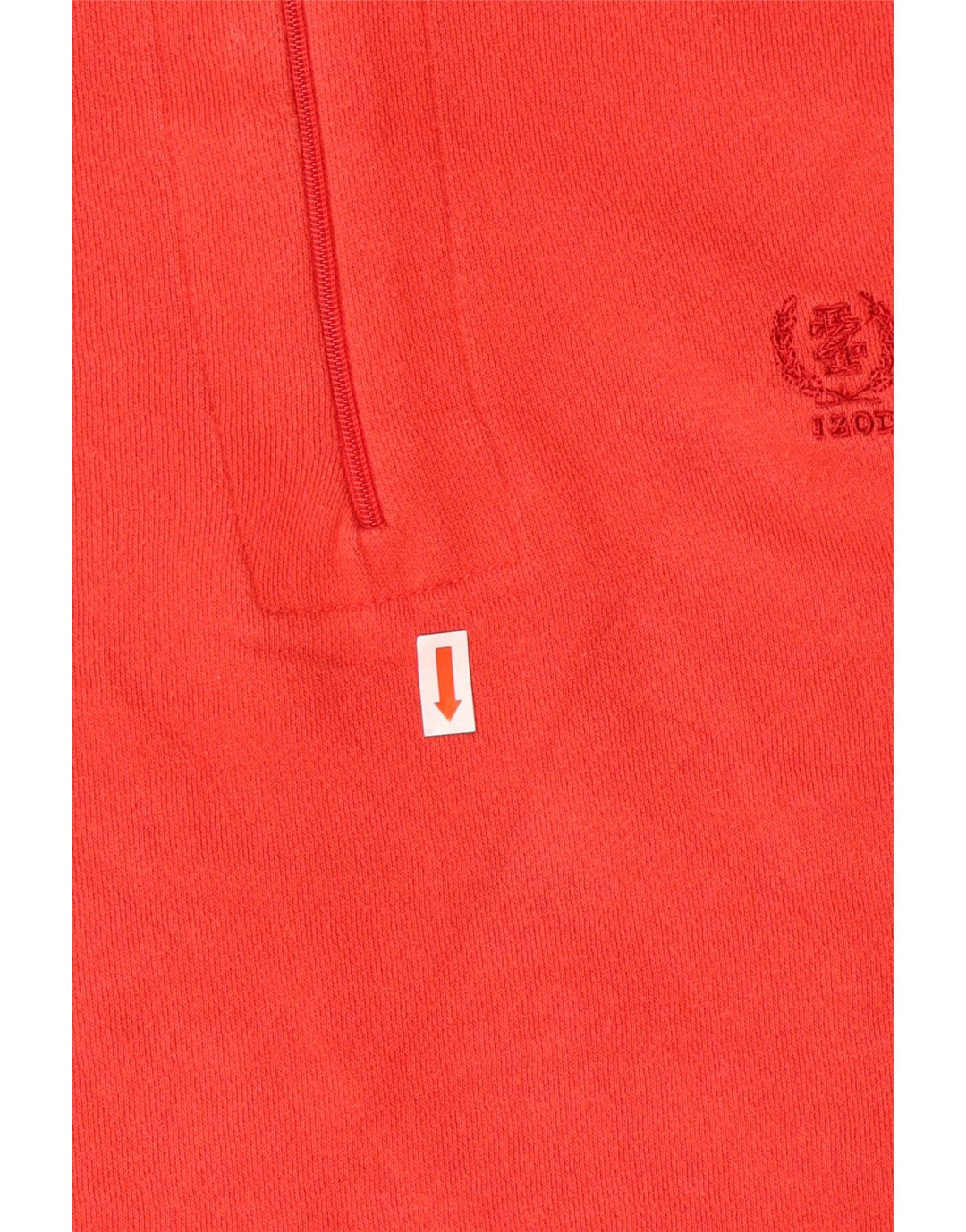 Izod Herren-Sweatshirt mit 1/4-Reißverschluss, Größe S, Rot, Baumwolle